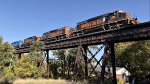 WE 7011 leads across Cascade Locks.